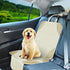 Musclez 600D 2 (White-2pcs) Car Seat Protectors, Car Seat Covers Waterproof Fabric, Non-Slip Backing & Mesh Pockets