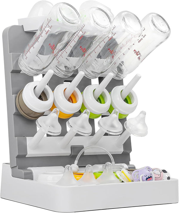 Baby Bottle Drying Rack, Vertical Standing Bottle Drying Rack Holder-Space Saving Baby