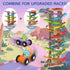 Playsets 6 2 3 Wooden Race Track Car Ramp Racer Toy for Tollders, Dinosaur Car Ramp Toy Vehicle with Mini Cars - Fine