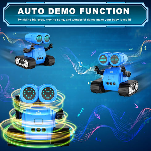 Hamourd Robot Toys for Boys and Girls, Emo Robot with Walkie-Talkie, Gesture Sensing, Programming Motion, Music