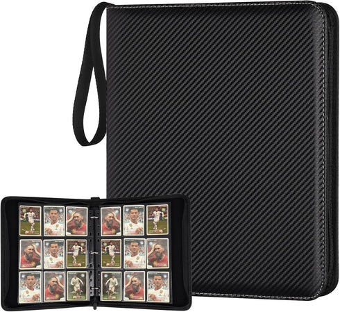 GERMUN 9 Pocket Card Binder, Premium Zip Trading Card Binder, 720 Double