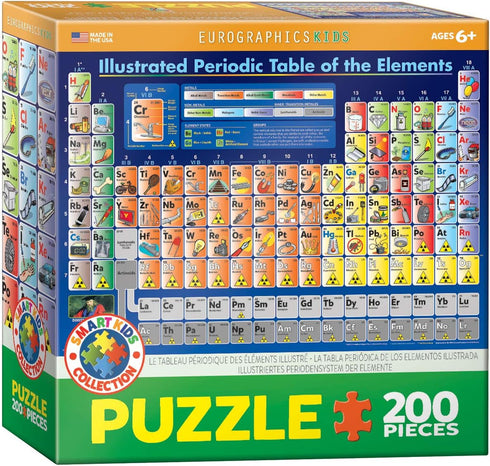 EuroGraphics Illustrated Periodic Table Jigsaw Puzzle - 200-Piece