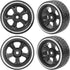 1/10 RC Hard Plastic Drift Tires & Wheel Rims, 12mm Hex Compatible with HSP 94123 Tamiya TT01 TT02 Kyosho Traxxas