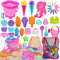 TOY Life Beach Toys, Sand Toys for Toddlers 1-3, Beach Bucket, Sand Castle Building Kit for Kids Ages 4-8, Summer Toys.