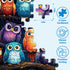 HYXCHQA 4-Pack 500 500 Piece Puzzles for Adults Jigsaw Puzzle Pieces - Flowers Vintage Books, Owl Family, Farm Vintage