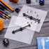 Gejoy 10 Pack Transparent Spinners for Classroom, Clear Spinners Dry Erase Math Game with Rotating Arrow