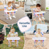 6 3 CH2408 Portable Baby Booster Seat with Tray, Toddler Booster seat for Dining, Camping, Travel, Baby Beach Chair