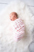 Woombie 44" 44" AirWrap Organic Swaddle - Old Fashioned Receiving Blankets for Babies - Lightweight, Vented Design