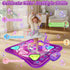 6-Button 5 3 4 5 6 7 8 9 10+ Dance Mat for Girls, Light-up Dance Pad with Wireless Bluetooth & Game Modes, Kids
