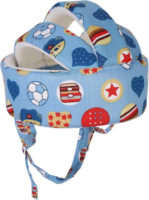 Baby Toddler Walking Helmet, Anti-Collision Head Protector for Crawling, Adjustable Soft Cushion Safety Cap