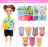 19 Pcs Mini 6 Inch Doll Clothes and Accessories, 4 Sets Fashion Dresses, Casual Tops, Pants, Swimsuits, Shoes