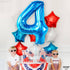 KatchOn Big Blue Number 4 Balloons - 40 Inch Blue 4th Birthday Balloons for Boys, Fourth Birthday Decorations