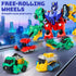 36, 6-in-1 4 5 7 8, BLF FUN Magnetic Transforming Dinosaur Car Toy for Kids Ages Transforme Dino Robot Truck, Birthday