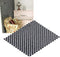 Dolls House Rugs, Vintage Woven Rug Miniature Doll House Accessories (Black and White)