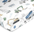 Sweet Jojo Designs Green Blue Construction Truck Boy Baby Satin Fitted Crib