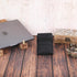 Playing Card Case - Leather Holder for Board Games, Coin Pouch, Money Organizer, and Card Deck Holder (Black)