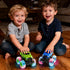 2 3 4 5 6 (2 Pack) LODBY Monster Trucks Toys for Toddlers, Light-Up Trucks & Cars Toys for Year Old Boy Christmas
