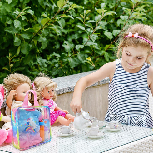 Toyvian Doll Tote Bag - Kids Travel Accessories for Doll Clothes