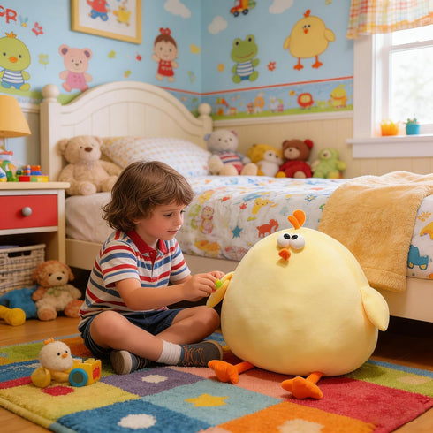 PAKEHA Giant Stuffed Animal, Chicken Plush, Chicken Stuffed Animal, Chicken Pillow, Funny Chicken Stuffed Animal