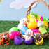 36 JOYIN Pcs Pre-Filled Easter Eggs Filled with Animal Finger Puppets for Kids Toddlers Easter Egg Hunt, Basket