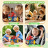 6-12 1-3, SAIMAND Baby Toys Months, Barn with Stuffed Farm Animals, Montessori Toy for Babies, Sensory Toys