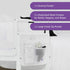Hanging Diaper Caddy, Crib Organizer with Multiple Pockets for Bottles, Wipes, Portable Changing Pack, White