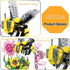 WULOBOOI Sets, Ideas Insect Collection Toy Building Bee with Flowers Sunflowers Nature Display Models for Home Decor