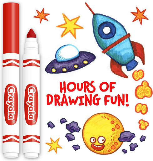 Crayola Broad Line Markers - Red (12ct), Nontoxic Markers for Kids, Bulk School Supplies for Teachers with Reusable Box