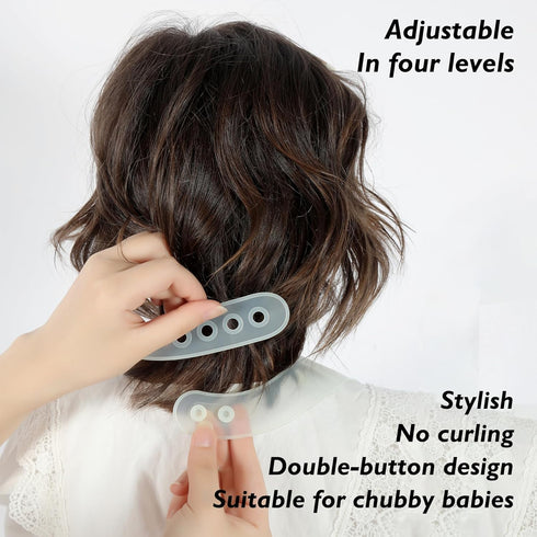 Silicone Bibs for Babies and Toddlers - Adjustable Waterproof Soft Durable Bibs with Large Pocket for 6M+