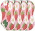 Zhirexin 4Pack JUZIHAI Strawberry Baby Burp Cloths Soft Cotton Burp Rags,Super Absorbent Burp Cloth Bag for Newborn