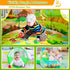 3pc Dinosaur Play Tent for Boys - Ball Pit, Crawl Tunnel, Play Tents for Toddlers, Indoor & Outdoor Play House Toys