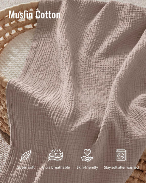 4-in-1 Blissful Diary Muslin Multi-Use Cloth - Privacy Nursing Cover, Swaddle Blanket, Car Seat Cover, Burp Cloth