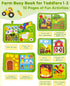 1-3, 1 2 1+ Busy Book for Toddlers Montessori Toys for Year Old Boy Girl Birthday Gifts, Busy Board Educational