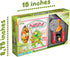 Kids Pizza Toy Set - Pretend Kitchen Play Food with Slice & Serve Pizza, Box, Pie Cutter & Condiments