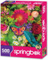 Springbok Spring Fever 500 Piece Jigsaw Puzzle for Adults, Colorful Butterfly and Flowers, Unique Precision Fit