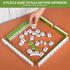 1.18"(30mm) Chinese Green Mahjong Set - 144 + 8 Numbered Tiles, Travel-Friendly with Accessories