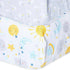 Generic 2-Piece 100% Cotton Fitted Crib Sheets for Baby Star & Moon Print, Soft Breathable Crib Mattress Sheets, Baby