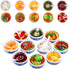 10 Pieces Mini Toy Food Miniatures Chinese Play Food Blue and White