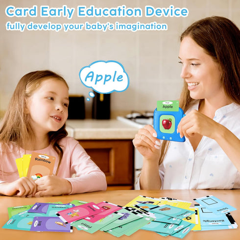 Kids Toddler Talking Flash Cards with 224 Sight Words, Montessori Toys, Speech Therapy, Educational Gifts for Ages 1-5