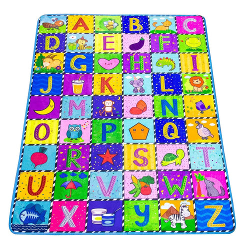 (59 44 Inch) teytoy Baby Cotton Play Mat, Baby Crawling Mat Super Soft Carpet Plush Surface Non-Slip Design, Floor