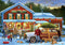 Buffalo Games Greg Giordano General Store at Christmas: 500 Piece Jigsaw Puzzle for Adults, Perfect for Game Nights