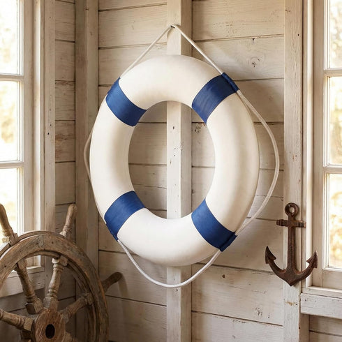 20 Inch 50cm Swimming / Pool Safety Life Preserver Throw Ring Buoy- Swim Foam Rings for Pool Wall Decoration