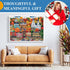 VoYouTwo 500 500 Piece Puzzle for Adults | Town in Autumn Street Puzzle | Recycled Cardboard Fall City Landscape Jigsaw