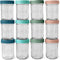 Mason Bottle 8oz Breast Milk Storage Jars (12-Pack) Reusable Glass Baby Food