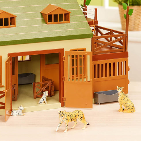 Terra by Battat – 4 Pieces Cheetah Family – 1 – 4-Inch Plastic Figurines for Kids, Educational Toy Figures