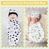 VitalCozy 2 Pack 3-7 Lbs Preemie Baby Swaddle Blanket Wrap with Hat Preemie Hat Newborn Receiving Blanket Wrap for Boy