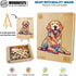 WOODBESTS Wooden Puzzle for Adults - Loyal Golden Retriever Dog Puzzle (L, 300pcs) in Beautiful Wooden Box