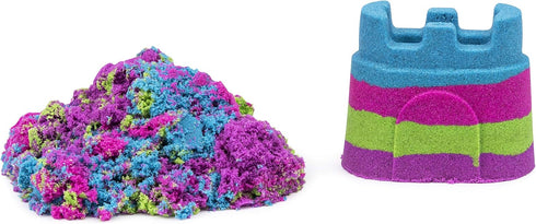 Kinetic Sand 6054549 Rainbow Castle Container - Mixed Colours