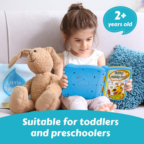 2 5 Talking Activity Book for Years Old & Up - Sound Book with Learning Activities Including Letters, Numbers, Quiz