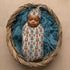 Sets Aztec Pattern Newborn Swaddle Blanket Hat Soft Baby Receiving Blankets Swaddle Sack for Baby Shower Infant Boy